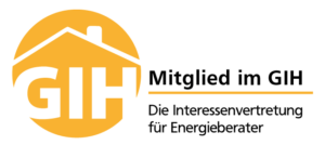 Das Logo der GIH für Mitglieder der Interessenvertretung für Energieberater in Bayern